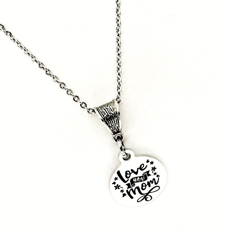 Gift From Kids New Mom Gift Mom Jewelry New Mother Gift Wife Gift Mom Gift Mom Birthday Love You Mom Necklace Gift For Mom