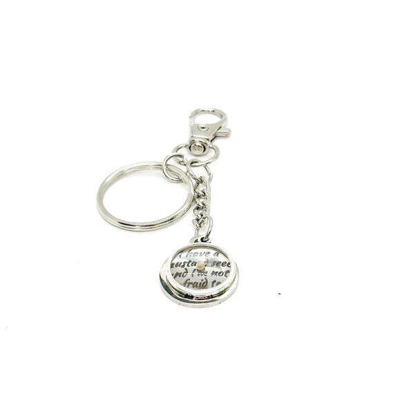 I Have A Mustard Seed Quote Charm Clip On Keychain, Matthew 17 20, Mustard Seed Faith Gifts, Christian Gift, Encouraging Gift, Sunday School