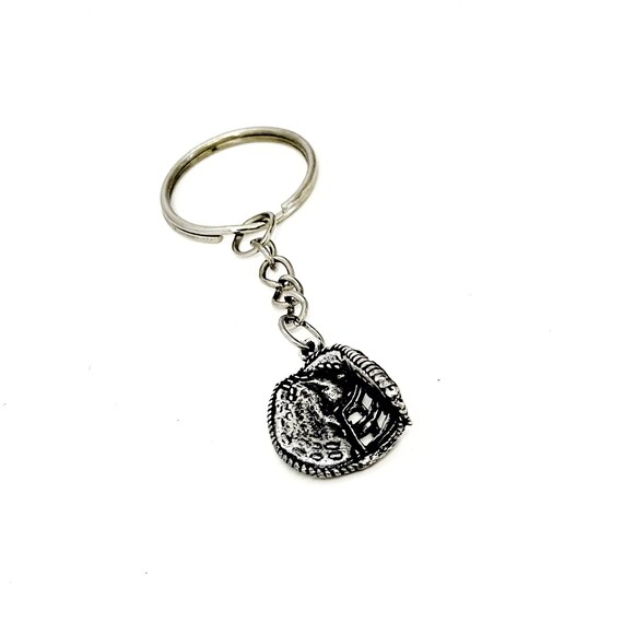 Catcher Keychain, Softball Catcher Gift, Baseball Catcher, Catcher Mom Gift, Catcher Mitt Charm, Student Athlete Gift, Signing Day Gift