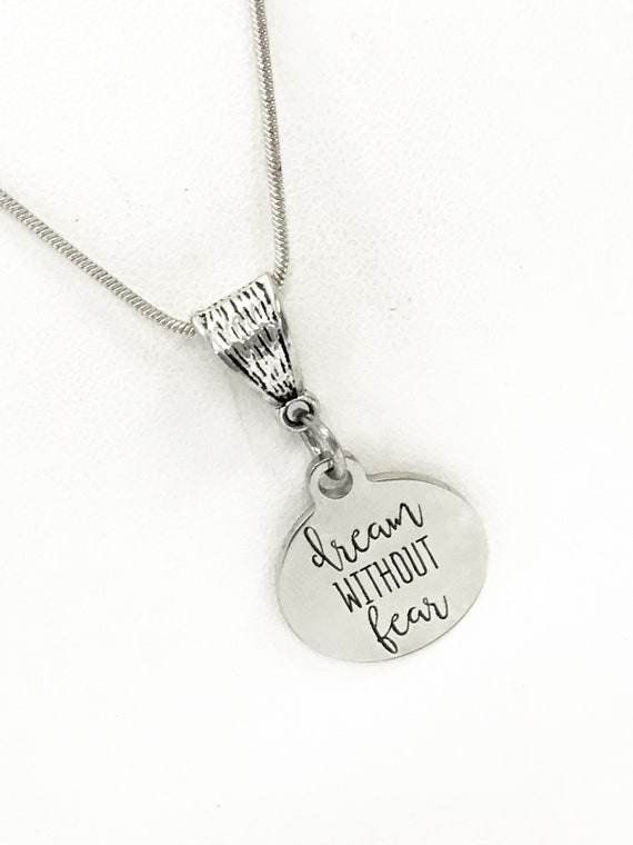 Daughter Gift, Motivating Necklace, Daughter Jewelry, Dream Without Fear Necklace, Daughter Necklace, Motivating Gift, Direct Sales Team