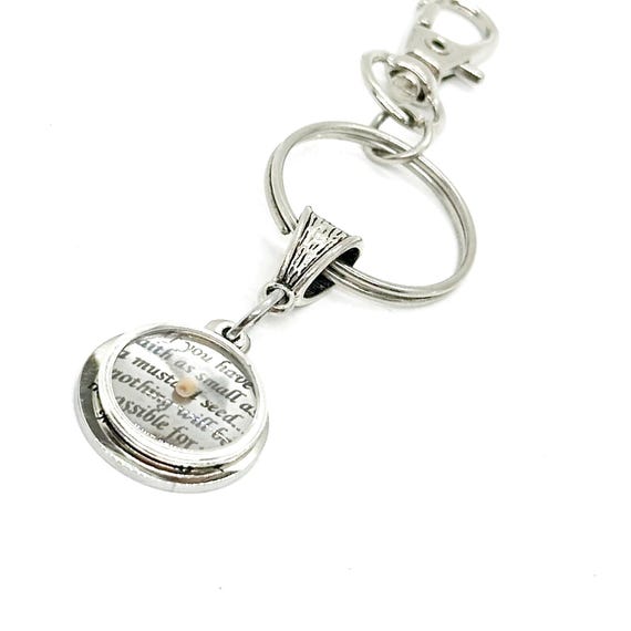 Mustard Seed Charm Key Chain, Mustard Seed Faith Gifts, Matthew 17 20 Gifts, Scripture Keychain, Baptism Gifts, Christian Keychain Gifts