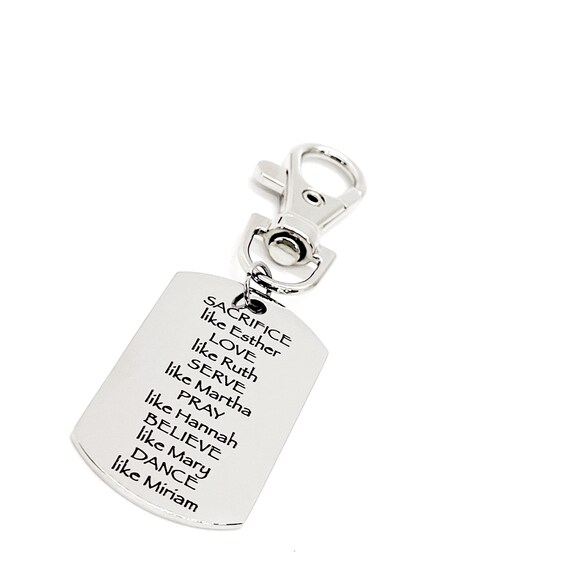 Faith Gift, Sacrifice Like Esther Clip On Charm, Faith Quote, Christian Woman Gift, Daughter Gift, Christian Wife, Bible Women