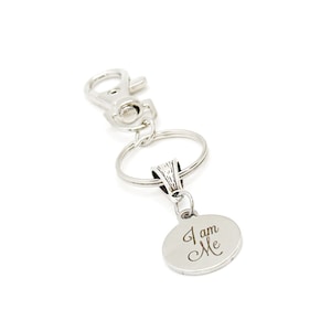 I Am Me Charm Clip On Keychain, Affirmation Gift, Daughter Gift, Wife Gift, Friend Gift, Gift For Me, New Year New Me, Resolution Gifts