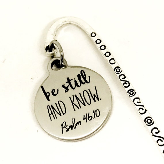 Bookmark Gift, Be Still And Know Bookmark, Charm Bookmark, Sunday School Gift, Christian Bookmark, Reader Gift, Psalm 46 10 Bible Bookmark