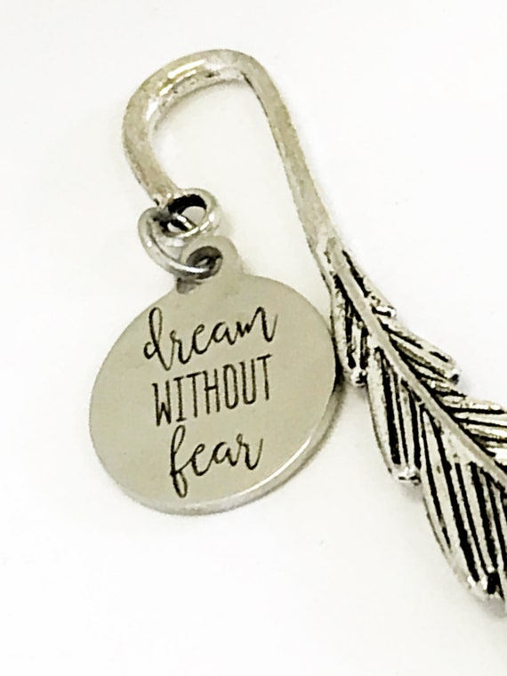 Bookmark Gift, Dream Without Fear Pagemarker, Bible Bookmark, Planner Bookmark, Planner Gift, Planner Accessories, Motivational Quote Gift