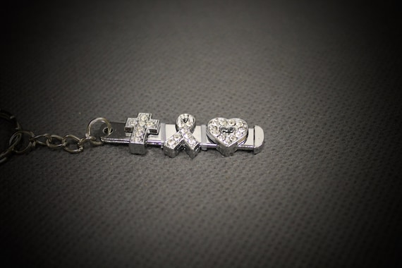 Faith Hope Love Slide Charm Keyring; Gift For Her; Gift for Mom; Girlfriend Gift; Gift for Teen; Bible Verse Jewelry; 1 Cor 13 Jewelry