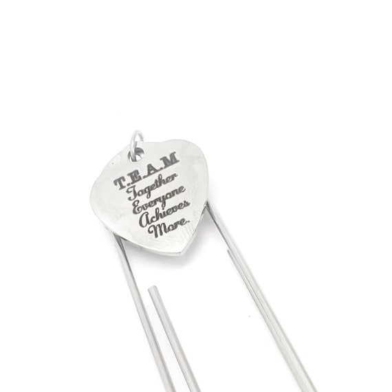 Team Gifts, Together Everyone Achieves More Charm Bookmark, Teammate Gifts, Supporting The Team, Sports Team Gifts, Work Team Gifts, Planner