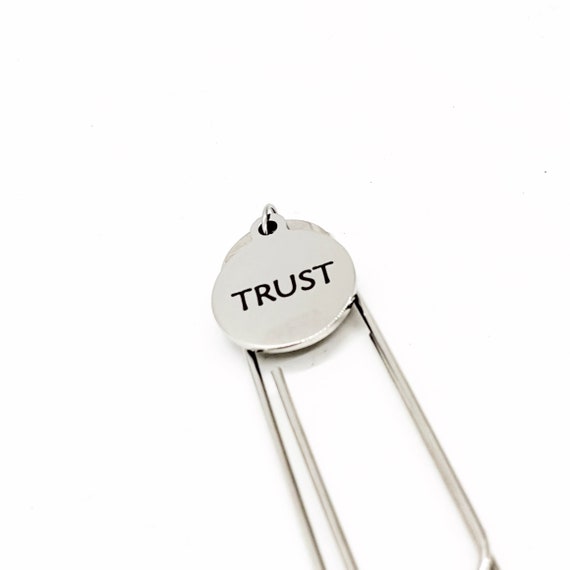 Trust Charm Bookmark, Affirmation Words Gift, Faith Gifts, Bible Bookmark, Planner Bookmark, Bulk Wholesale, Trust Gifts, Wife Gift, Husband