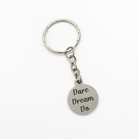 Keychain Gift, Dare Dream Do Keychain, Encouragement Gift, Motivational Gift, Dream Big, Make It Happen, Daughter Gift, Direct Sales Team