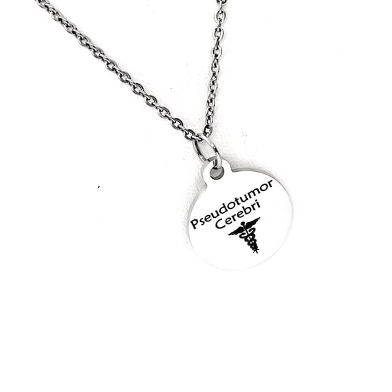 Pseudotumor Cerebri Necklace, Medical ID, Pseudotumor Cerebri Medical Condition Medical Notification, Medical Condition Necklace
