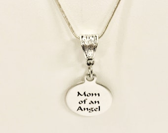 Miscarriage Memorial Necklace, Mom Of An Angel Necklace, Miscarriage Memorial Gift, Miscarriage Necklace, Child Loss Jewelry, Angel Mom Gift