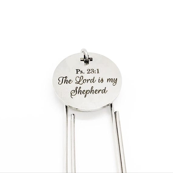 The Lord Is My Shepherd Charm Bookmark, Scripture Bookmark, Bible Verse Gifts, Scripture Gifts, Scripture Quotes, Psalm 23 1