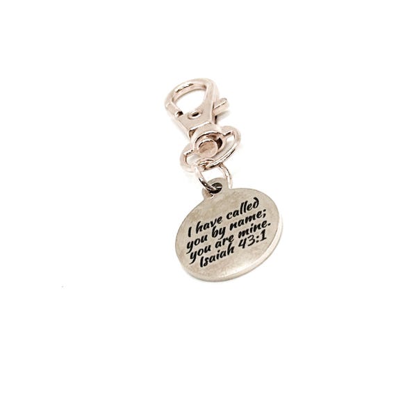 I Have Called You By Name You Are Mine Rose Goldtone Clip On Charm, We Are Gods, Isaiah 43 1 Charm, God Calls Us By Name, He Knows Our Name