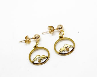 Mustard Seed Mountains Goldtone Earrings,  Mustard Seed Jewelry, Matthew 17 20, Mustard Seed Faith Jewelry, Bible Verse Gift, Scripture