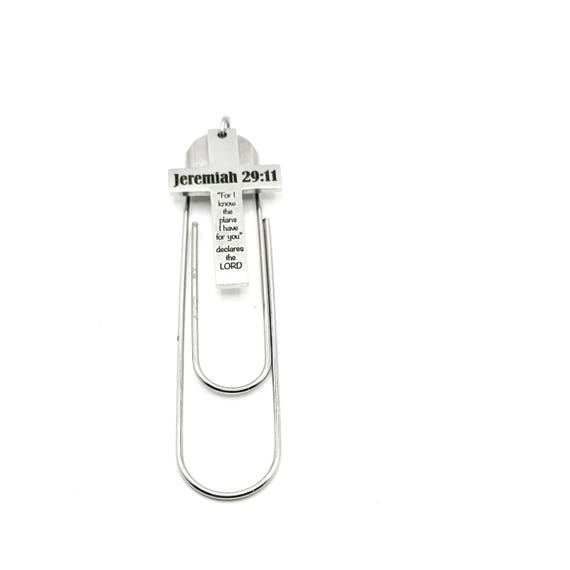 Jeremiah 29 11 Cross Bookmark Charm