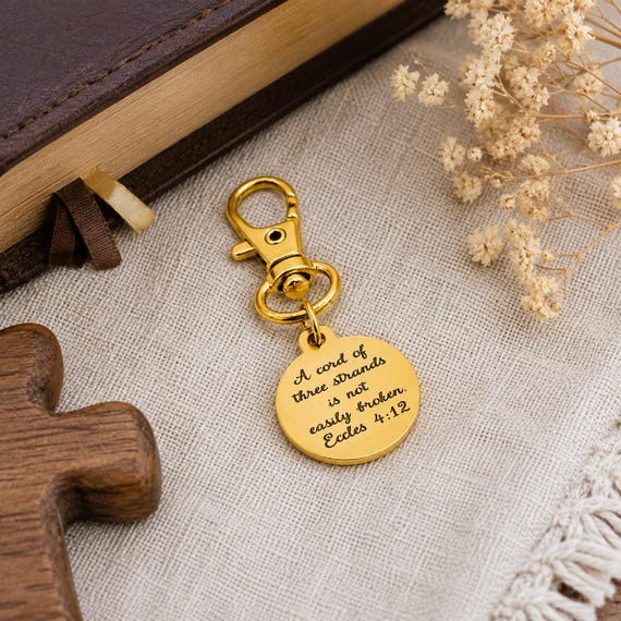 Cord Of Three Strands Goldtone Clip On Charm