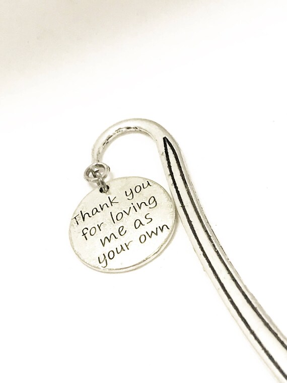Stepmother Gift, Thank You For Loving Me As Your Own Bookmark, Stepmother Bookmark, Stemother Thank You, Bookmark Gift, Mother In Law Gift