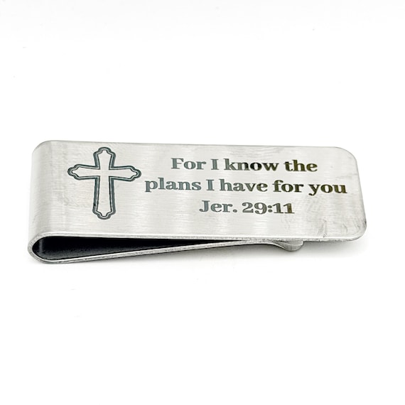 For I Know The Plans Jer. 29 11 Money Clip