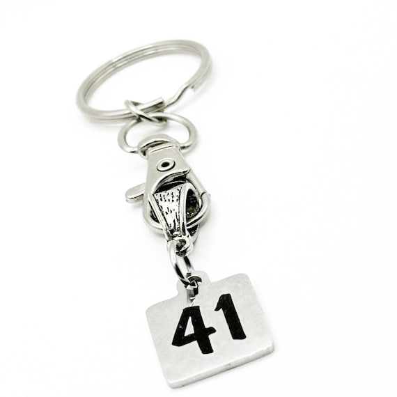 Stainless Steel 41 Keychain Biblical Meaning Number Charm Gift Symbol Of Renewal Faith And Strength Christian Inspirational Keychain