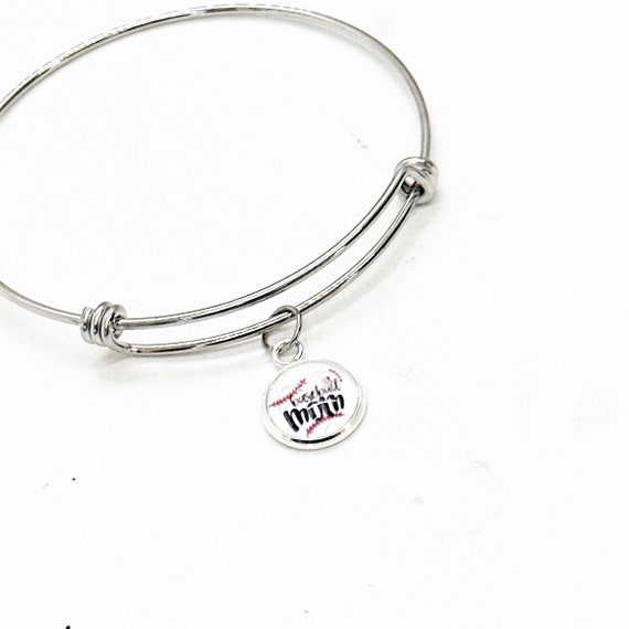 Baseball Mom Charm Bracelet, Senior Baseball Mom Gift,  Baseball Gift For Her, Wife Gift, Team Mom, Coach’s Wife, Jewelry Gifts