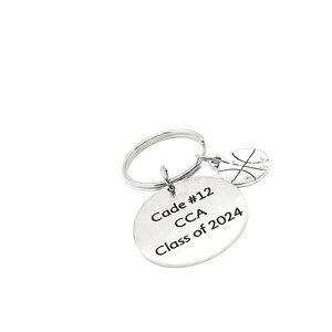Personalized Basketball Gift, Basketball Keychain, Senior Gift, Sports Senior, Basketball Team Keychain Gifts