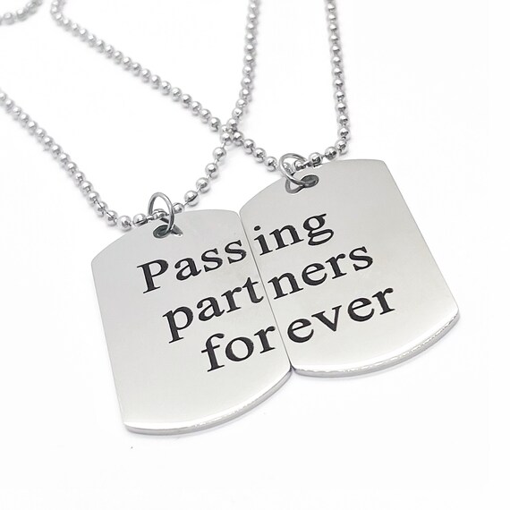 Passing Partners Forever Necklace Set, Soccer Player, Son Gift, Daughter Gift, Soccer Necklaces, Soccer Players Necklaces, Graduation Gifts