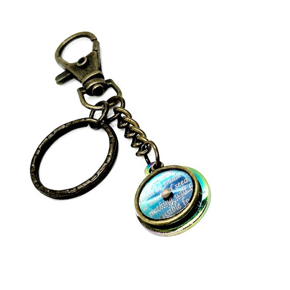 Antique Bronze Scripture Clip On Mustard Seed Keychain, Mustard Seed Faith, Christian Gifts, Matthew 17 20, Encouraging Gifts, Sunday School