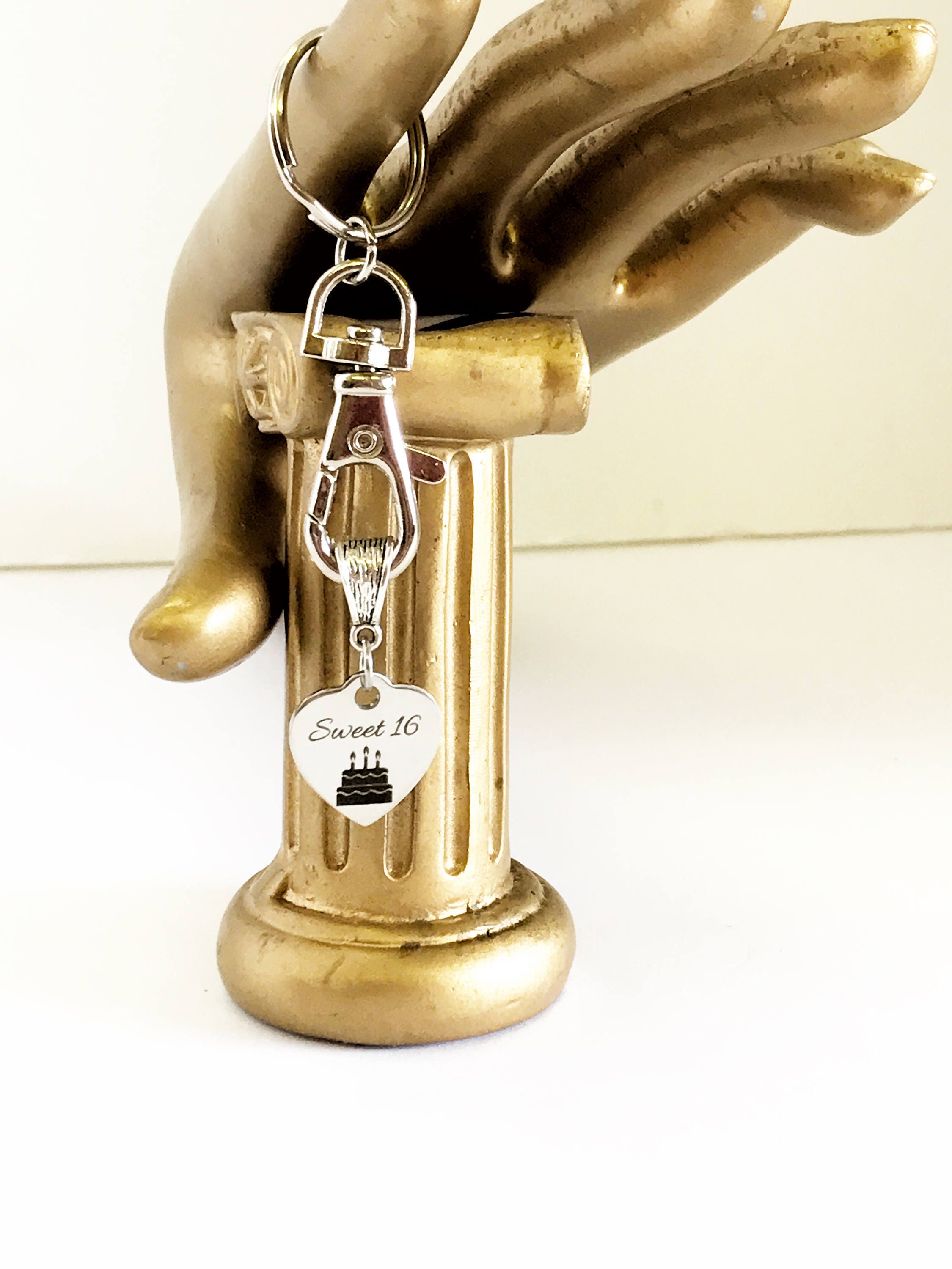 Sweet 16 Keychain, Sweet Sixteen Gifts, New Car Gift For