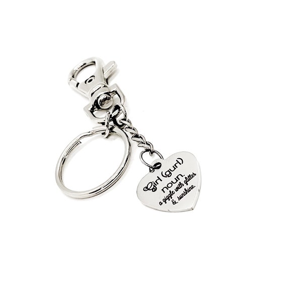 New Mom Gift, Girl A Giggle With Glitter And Sunshine Keychain, Baby Shower Gifts, Gender Reveal Gifts, New Baby Gift, Daughter Gift For Her