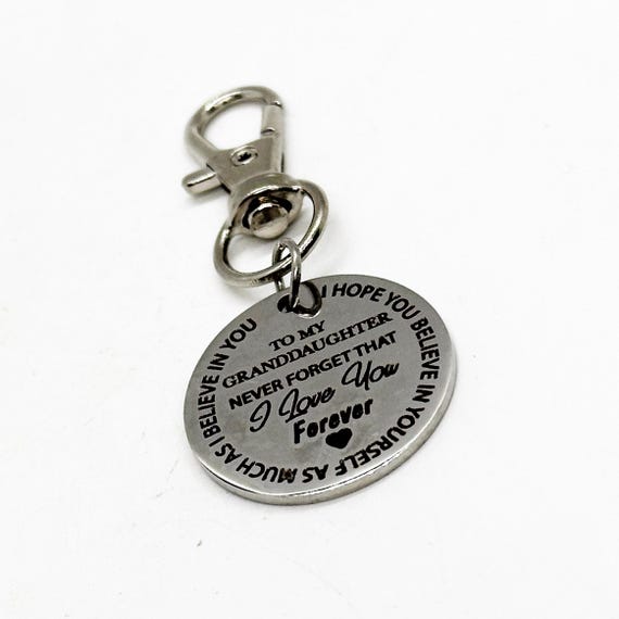 To My Granddaughter Clip On Charm, I Love You Gift, Granddaughter Birthday, Granddaughter Graduation, Gift For Her, I Believe In You