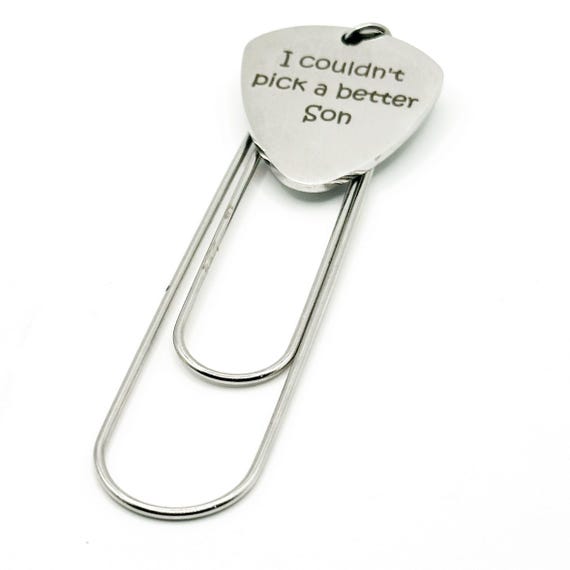 I Couldn't Pick A Better Son Paperclip Bookmark Stainless Steel Engraved Charm Gift For Son