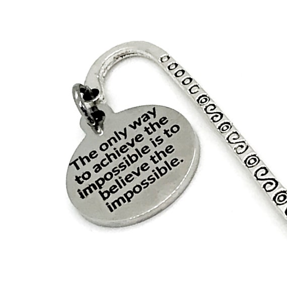 Bookmark Gift, Believe The Impossible, Achieve The Impossible Bookmark, Encouraging Bookmark, Student Athlete Gift, Signing Day Gift