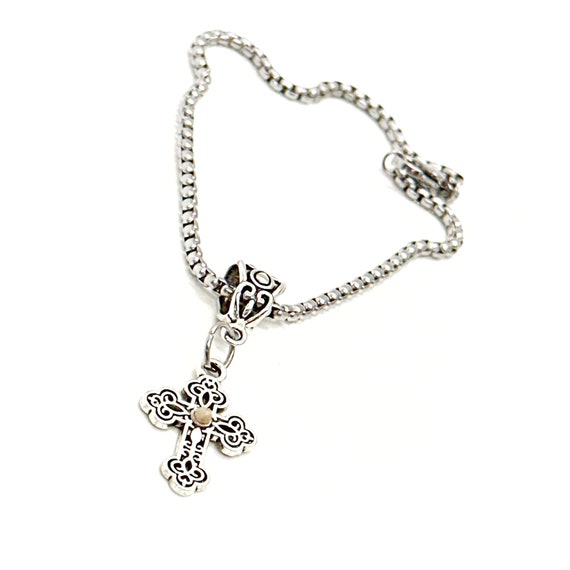 Mustard Seed Cross Charm Bracelet, Faith Jewelry, Christian Gift, Matthew 17 20, Baptism Gift, Gift For Her, Daughter, Wife, Granddaughter
