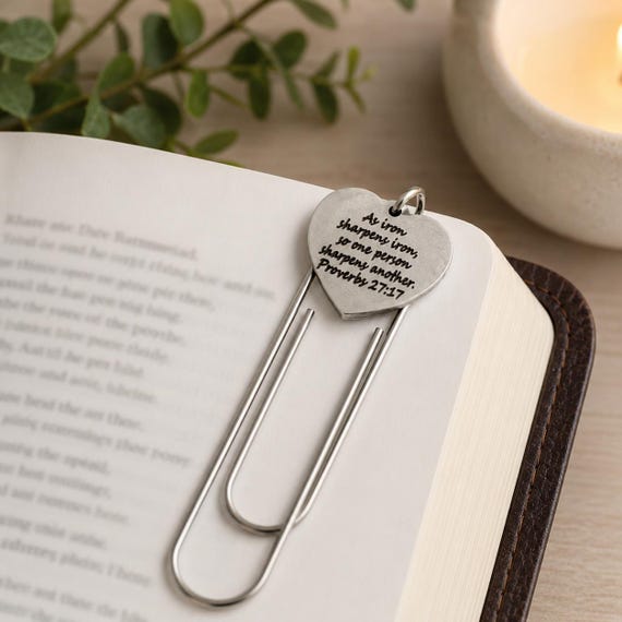 Iron Sharpens Iron Prov 27 17 Paperclip Bookmark