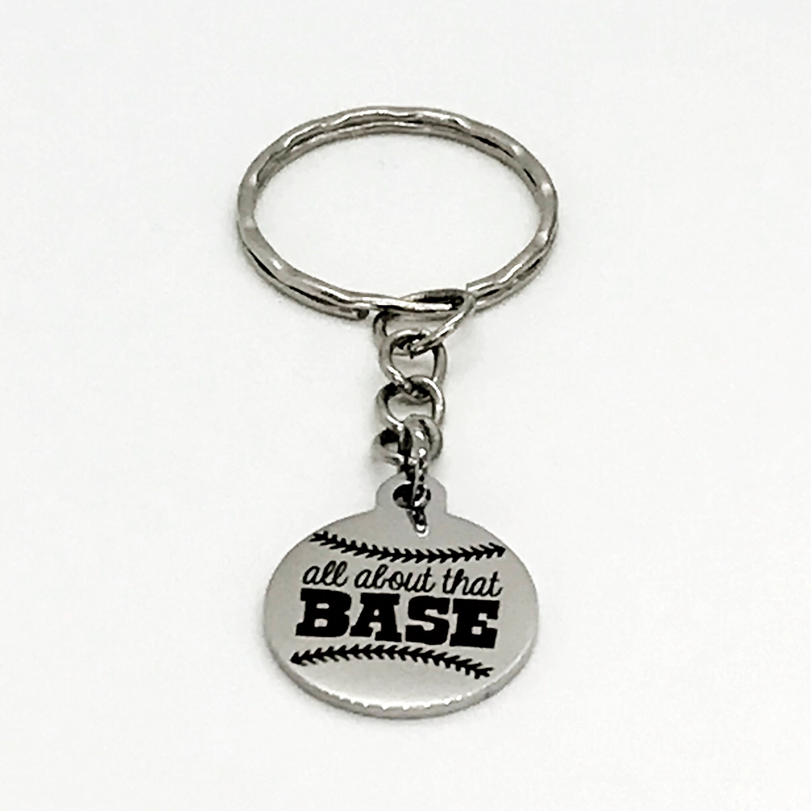Baseball Mom Keychain All About That BASE Keychain Baseball Etsy