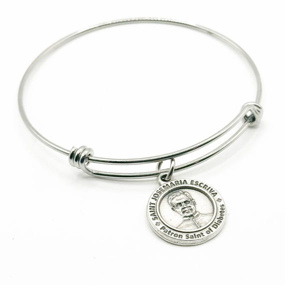 Saint Josemaria Escriva Patron Saint Of Diabetes Bracelet Faith Gift Catholic Jewelry Religious Encouragement Bracelet