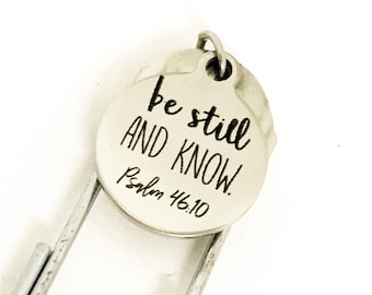 Bladwijzer cadeau, christelijke bladwijzer, wees stil en weet bladwijzer, bladwijzer Psalm 46 10, bijbel bladwijzer, planner charme bladwijzer, christelijke geschenken
