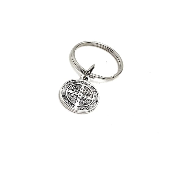 Faith Gift, Saint Benedict Keychain, Protection Gift, Charm Keychain, Christian Gift, Catholic Charm, Faith Keychain, Faith Charm, Jubilee