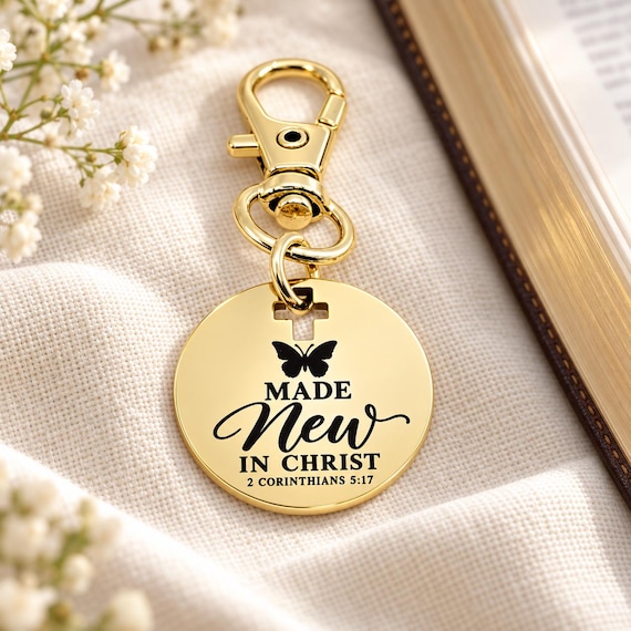 Made New In Christ Goldtone Clip On Charm