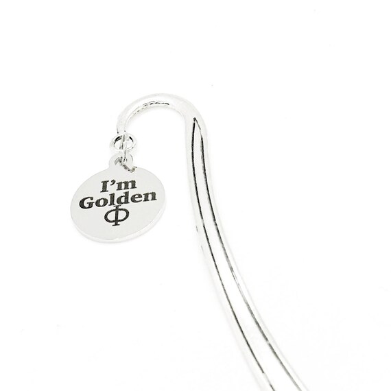 I’m Golden Phi Charm Bookmark, Mathematics Gift, Greek Letter Phi, Son, Daughter, Boyfriend, Girlfriend, Going To College, Math Lover