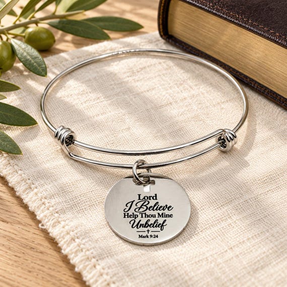 I Believe Mark 9 24 Charm Bracelet