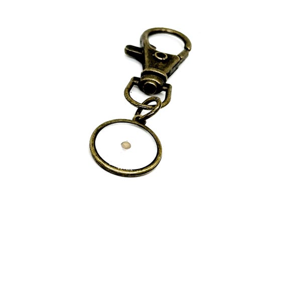 Antique Bronze Mustard Seed Clip On Charm, Key Chain Charm, Purse Charm, Matthew 17 20 Charm, Mustard Seed Faith Gifts, Believer Gift