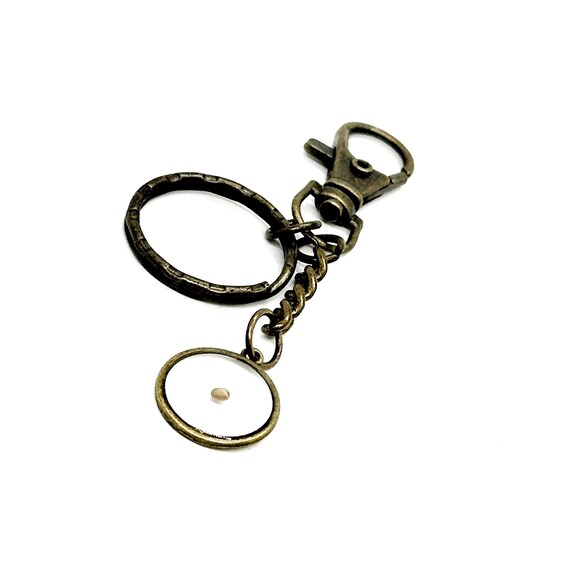Antique Bronze Round Clip On Mustard Seed Keychain, Mustard Seed Faith, Christian Gifts, Matthew 17 20, Encouraging Gifts, Sunday School