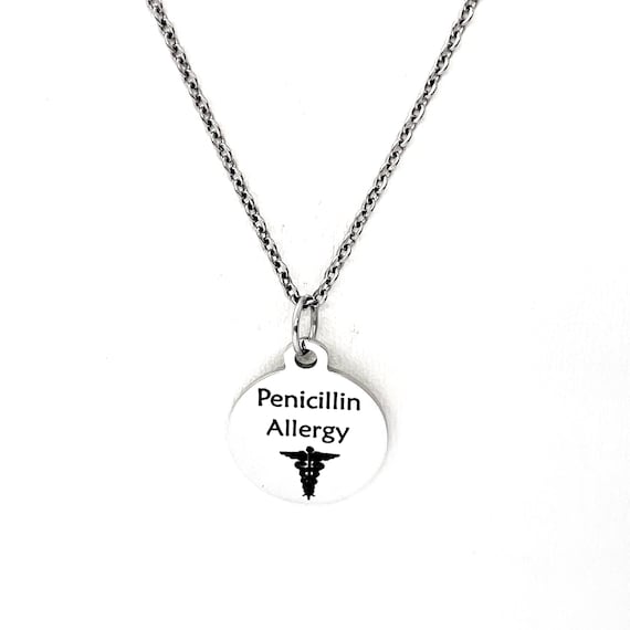 Penicillin allergy necklace deals