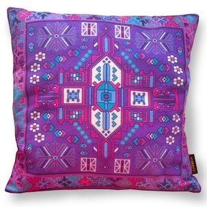 Sofa pillow purple velvet cushion cover AMETHIST