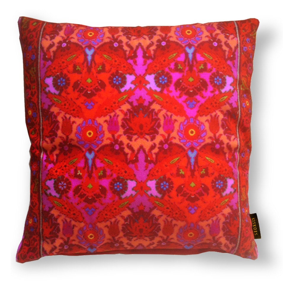 Sofa Pillow Red Velvet Cushion Cover CRIMSON Etsy