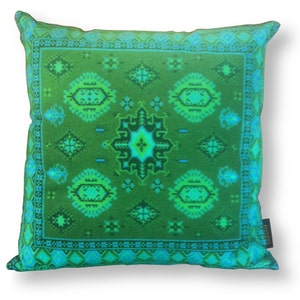 Green velvet cushion cover sofa pillow  EMERALD GREEN