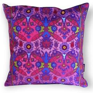 Sofa pillow purple velvet cushion cover VIOLA