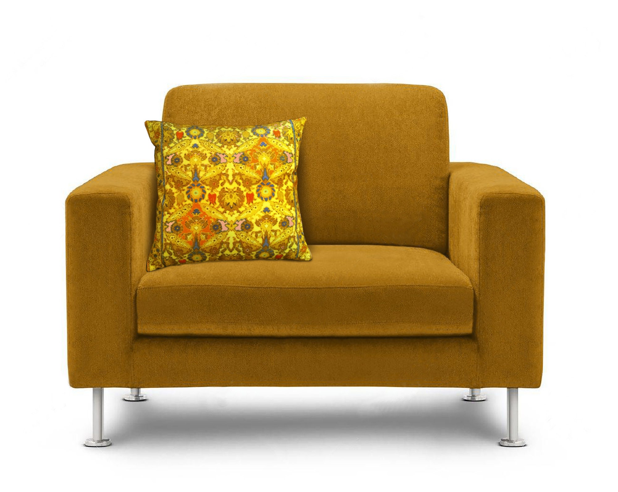 Sofa Pillow Yellow Velvet Cushion Cover MUSTARD Etsy UK