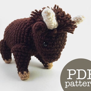 Buffalo Plush PDF Crochet Pattern